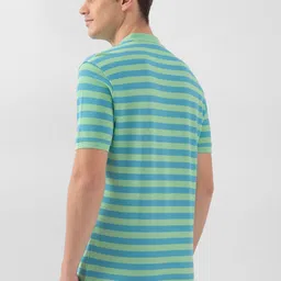 Peter England Striped Polo Collar Short Sleeves T-shirt image 4