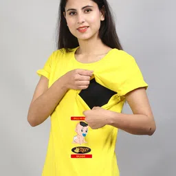 SillyBoom Graphic Printed Maternity And Feeding  T-shirt image 4