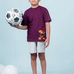 NUSYL Boys Graphic Printed Oversized T-shirt image 4