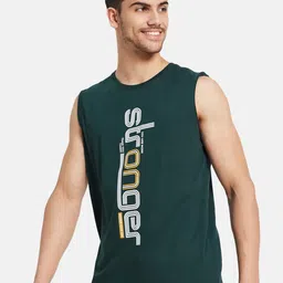 Octave Typography Printed Sleeveless T-shirt image 4