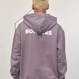 Bonkers Corner Typography Printed Hooded Long Sleeves Cotton Pullover Sweatshirt image 4
