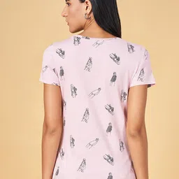 Honey by Pantaloons Conversational Printed Cotton T-shirt image 3