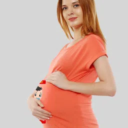 SillyBoom Maternity Graphic Printed Cotton T-shirt image 2