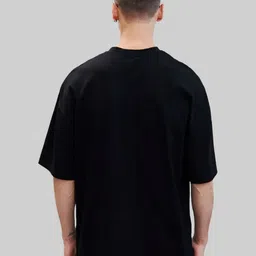 Leotude Men Typography Printed Round Neck Cotton Relaxed Fit T-shirt image 5