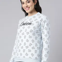 DIXCY SCOTT Slimz Typography Printed Cotton Sweatshirt image 3