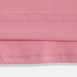 U.S. Polo Assn. Kids Girls Pink Brand Logo Printed Pure Cotton T-shirt image 2