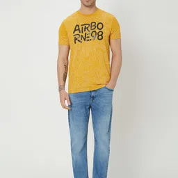 Mufti Typography Printed Pure Cotton T-shirt image 5