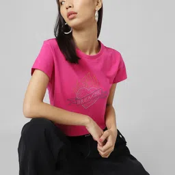 ONLY Women Printed Cotton T-shirt-picture-17