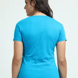 Fleximaa Typography Printed Pure Cotton T-Shirt image 5