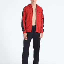 Flying Machine Hooded Pure Cotton Front Open Sweatshirt image 3