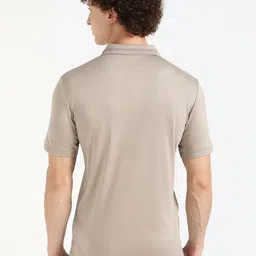 Calvin Klein Jeans Men Solid Polo Collar Cotton T-shirt image 4