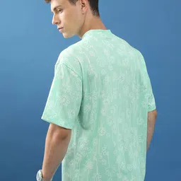 HIGHLANDER Unisex Abstract Printed Slim Fit T-shirt image 5