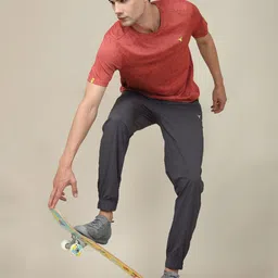 Technosport Men Jacquard Double Cool Slim Fit Sports Tshirt image 3