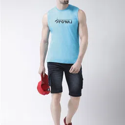 Friskers Pack Of 2 Typography Printed Pure Cotton Slim Fit T-shirt image 2