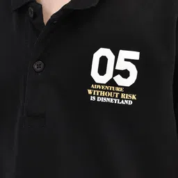 Crimsoune Club Boys Typography Printed Cotton Applique Slim Fit T-shirt image 2