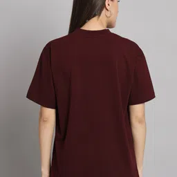 GRIFFEL Graphic Printed Drop-Shoulder Sleeves Cotton T-shirt image 5