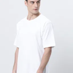 Kryptic Graphic Printed Pure Cotton Oversized T-shirt image 5