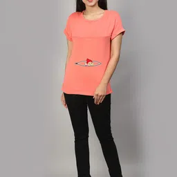 SillyBoom Graphic Printed Short Sleeves Maternity T-shirt image 3