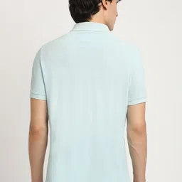 THE BEAR HOUSE Men's Solid Regular Fit Polo T-shirt image 5