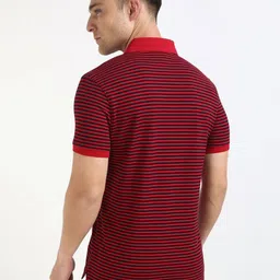 Tommy Hilfiger Men Striped Polo Collar Cotton T-shirt image 4