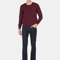 Arrow Sport Men Red Solid Sweatshirt image 2