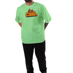 BAESD Men Graphic Printed Round Neck Oversized T-shirt image 5