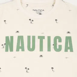 Nautica Boys Typography Printed Pure Cotton T-shirt image 3