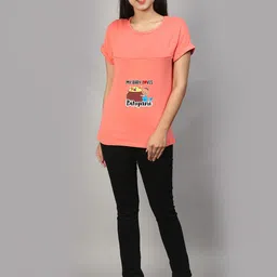 SillyBoom Graphic Printed Short Sleeves Maternity T-shirt image 5