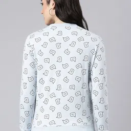 DIXCY SCOTT Slimz Typography Printed Cotton Sweatshirt image 2