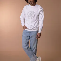 KINGDOM OF WHITE Graphic Printed Cotton Sweatshirt image 5