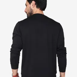 Steele Typography Printed Round Neck Pullover Cotton Sweatshirt image 5