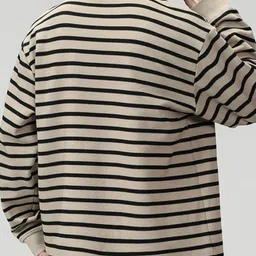 StyleCast Men Striped Round Neck Cotton T-shirt image 3