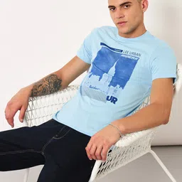 Lee Graphic  Printed Pure Cotton Slim Fit T-shirt-picture-31