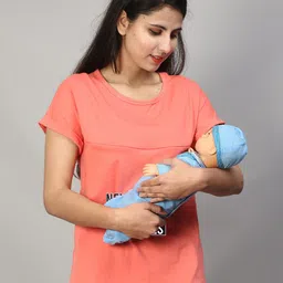 SillyBoom Graphic Printed Short Sleeves Maternity T-shirt image 5