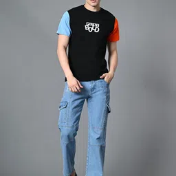 FITINC Men Monochrome Bio Finish Pockets T-shirt image 5