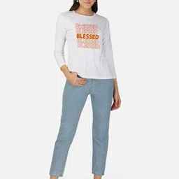 CHOZI Pack Of 2 Typography Printed Cotton T-shirt image 5