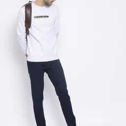 Richlook Men Grey Printed Sweatshirt image 5