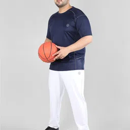 CHKOKKO Plus Size Round Neck Raglan Sleeves Sports T-shirt image 5