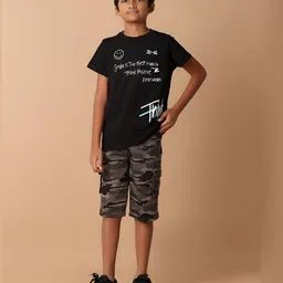 V-Mart Boys Typography Printed Round Neck Cotton T-shirt image 4