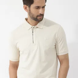 RARE RABBIT Men Rings-4 Slim Fit Solid Polo Collar T-Shirt-picture-16