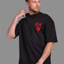 Uniplanet store Men Typography Printed Applique T-shirt image 2