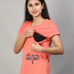 SillyBoom Graphic Printed Short Sleeves Maternity T-shirt image 3