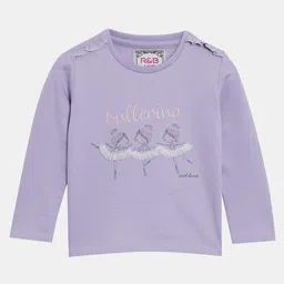 R&B Girls Purple Printed Sweatshirt-picture-40