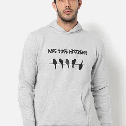 Campus Sutra Men Grey Printed Hooded Sweatshirt-image-57