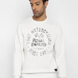 Royal Enfield Men White Printed Sweatshirt-picture-31