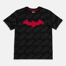Pantaloons Junior Boys Bat Man Printed Casual T-shirt image 1