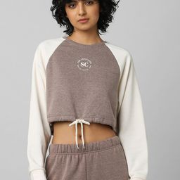 ONLY Women Brown Solid Long Sleeves Sweatshirt-picture-39