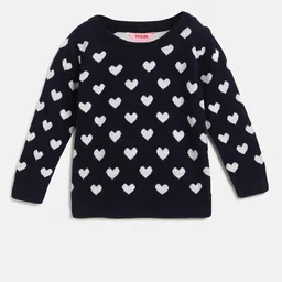 R&B Girls Blue Printed Sweatshirt image 1