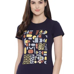 Fabflee Pack Of 4 Typography Printed Cotton T-Shirt image 2