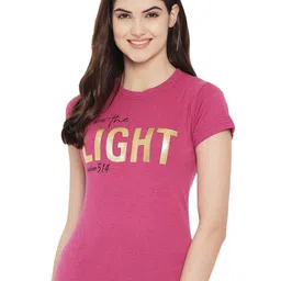 Fabflee Pack Of 4 Typography Printed Cotton T-Shirt image 2